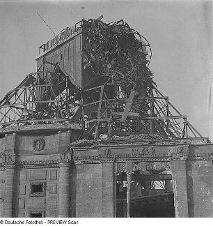 Dresden. Ruine der Zionskirche