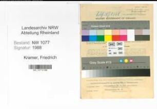 Entnazifizierung Friedrich Kramer , geb. 06.10.1889 (Polizist)