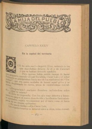 Capítulo XXXIV - En la capital del territorio
