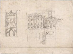 Hildebrand, Adolf von; München; Preußische Gesandtschaft und Schackgalerie, Neubau - Teilansicht, Details