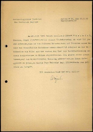 Rundschreiben T. Wiegand