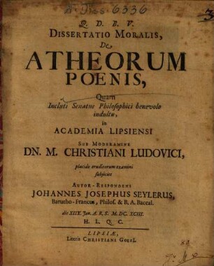 De atheorum poenis