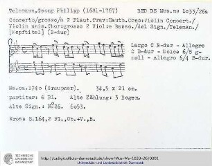 Concerto grosso B - Dur