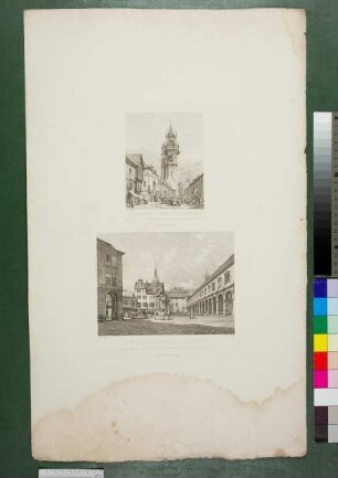 Platz zu Pilsen in Böhmen, der Galeriehof zu Dresden