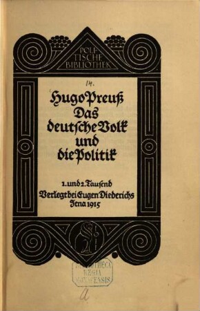 Das deutsche Volk und die Politik