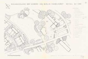 Wohnsiedlung der Siemens AG, Berlin-Haselhorst: Grundriss Detail 1:200