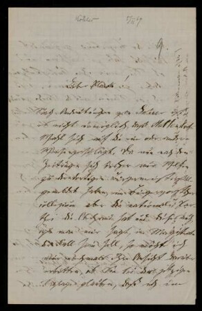 9: Brief von Anton Köhler an Gottlieb Planck, Ohne Ort, 5.11.1869