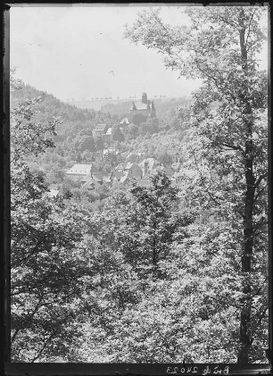 Kriebstein. Blick auf Kriebstein