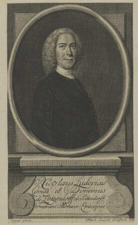 Bildnis des Nicolaus Ludovicus de Zinzendorff et Pottendorff