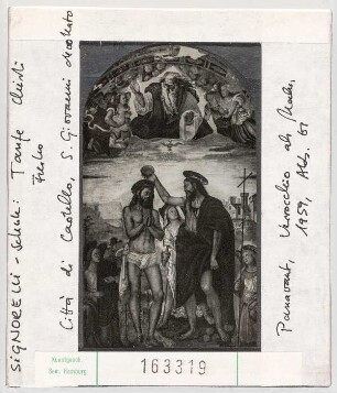 Luca Signorelli: Loreto, Città di Castello, San Giovanno, Taufe Christi