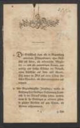Vereinssatzung 1790