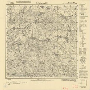 1891 (alte Nr.: 553) Gr. Schwansfeld, Meßtischblatt (4 cm - Karte)