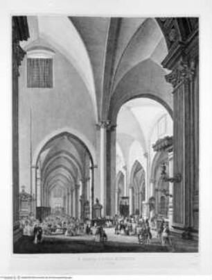 Scenografia degli interni delle più belle chiese e basiliche antiche di Roma, Tafel XVII: S. Maria sopra Minerva ...