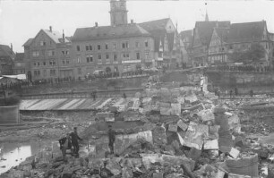 Abriss alter Wilhelmsbrücke Cannstatt