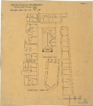 Fischer, Theodor; Stuttgart; Gustav-Siegle-Haus - Lageplan