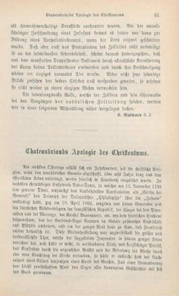 61-76 Chateaubriands Apologie des Christentums
