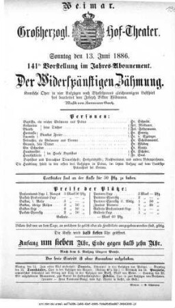 Der Widerspänstigen Zähmung