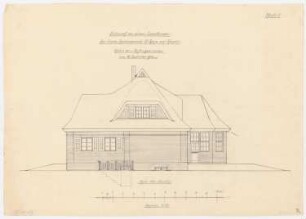 Landhaus Dr. Ruge, Nardevitz: Nordostansicht 1:50