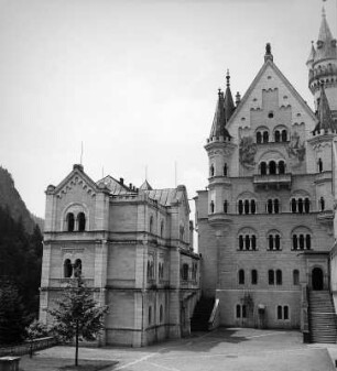 Schwangau-Hohenschwangau. Schloß Neuschwanstein (1869-1899; C. Jank, E. Riedel, G. v. Dollmann). Kemenate und Palas