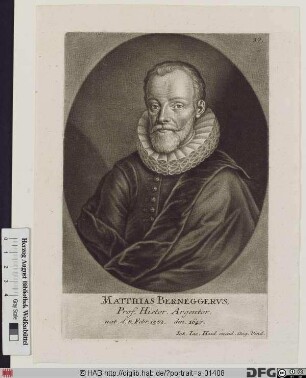 Bildnis Matthias Bernegger