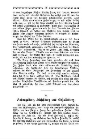 8. Hohenzollern, Hirschberg und Schalksburg