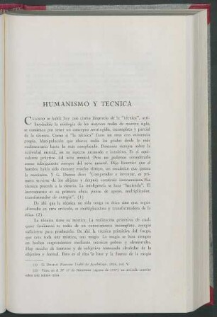Humanismo y técnica