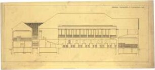 Billing, Hermann; Mülhausen (franz. Mulhouse, Frankreich); Saalbau - Längsschnitt