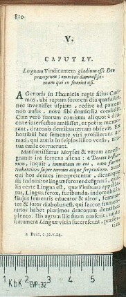 Caput LV. Linguam Vindicantem gladium esse Deo præreptum; omnibus damnosißimum qui eo fuerint usi.