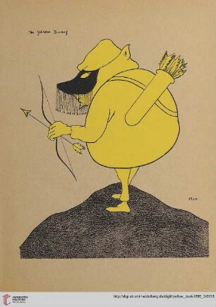 Plate: "The yellow dwarf", by Max Beerbohm
