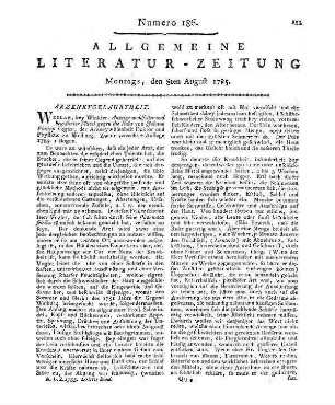 Pfeiffer, A. F.: Beyträge zur Kenntniß alter Bücher und Handschriften. St. 1-2. Hof: Vierling 1783-84