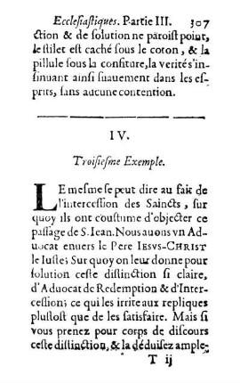 IV. Troisiesme Exemple