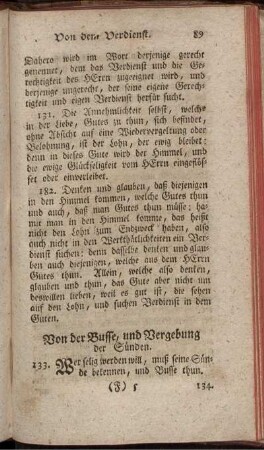 Von der Busse, und Vergebung der Sünden.