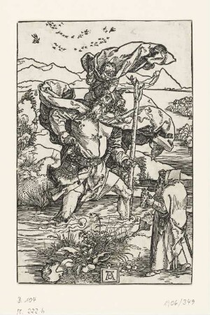 Heiliger Christophorus mit dem Vogelzug