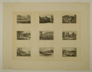 Ansichten von Schloss und Stadt Heidelberg