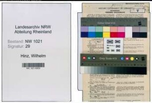Entnazifizierung Wilhelm Hinz , geb. 07.05.1921 (Kaufm.angest.)