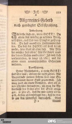 [III.] Allgemeines Gebeth nach geendigter Selbstprüfung.
