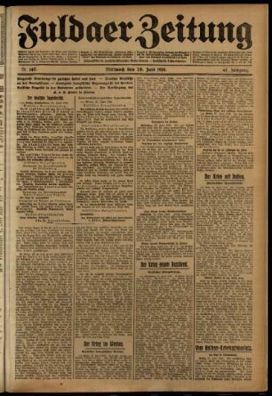 Ausgabe vom Mittwoch, den 28. Juni 1916.