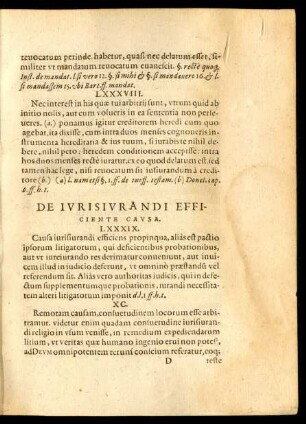 De Iurisiurandi Efficiente Causa.