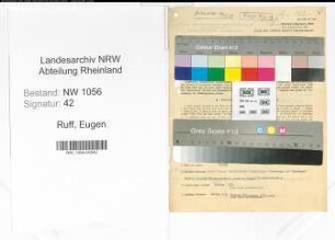 Entnazifizierung Eugen Ruff , geb. 24.04.1896 (Kaufmann)