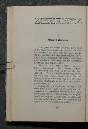 2. Mein Vaterhaus