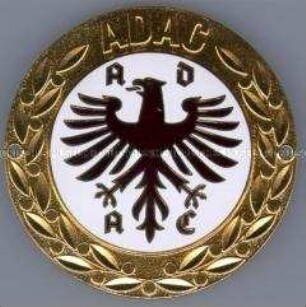 ADAC-Plakette, rund (zur Montage am Kühlergrill)