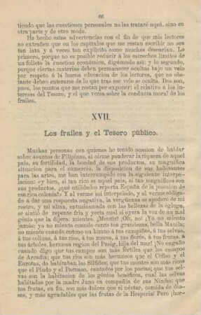 XVII. Los frailes y el tesoro público