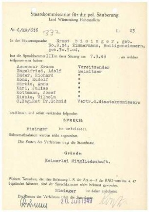 Bisinger, Ernst