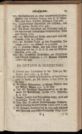In Octavo et Duodecimo