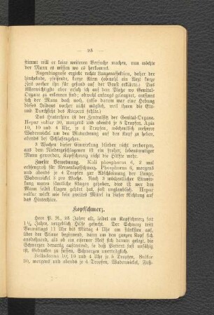 Kopfschmerz.