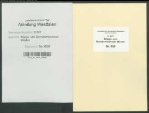 Amt Petershagen - Vogtei Börde - Bauerschaft Hille: Unterlagen der Revisionskommission - Band 2