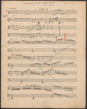 Variationen über ein eigenes Thema, pf - BSB Mus.ms. 17033-2 : [caption title:] Variationen über ein eigenes Thema // (Nov. 1909)