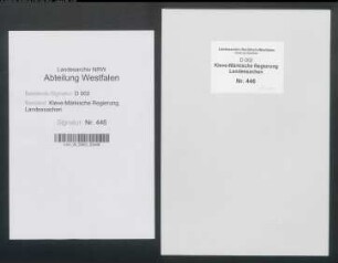 Feststellung bzw. Befreiung von Herrendienstleistungen in den Städten Soest und Lippstadt