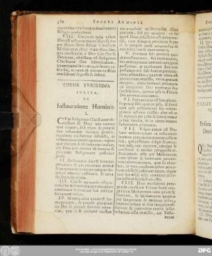 Thesis Tricesima Tertia, De Instauratione Hominis.