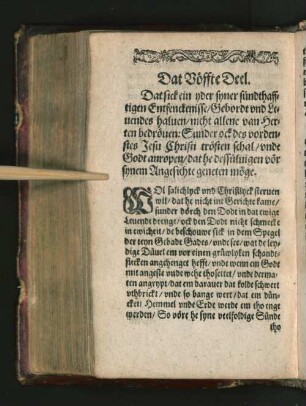 Dat Vöffte Deel. Dat sick ein yder syner sündthafftigen ...